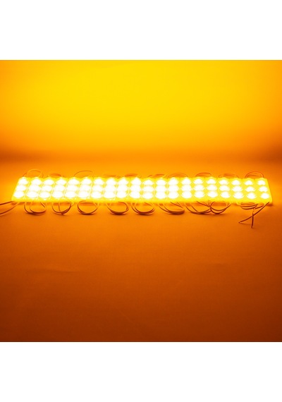 Powermaster Modül Led 12v 1.5w Sarı 2835 69x16 Mm Ip65 160-180lm 160 Derece