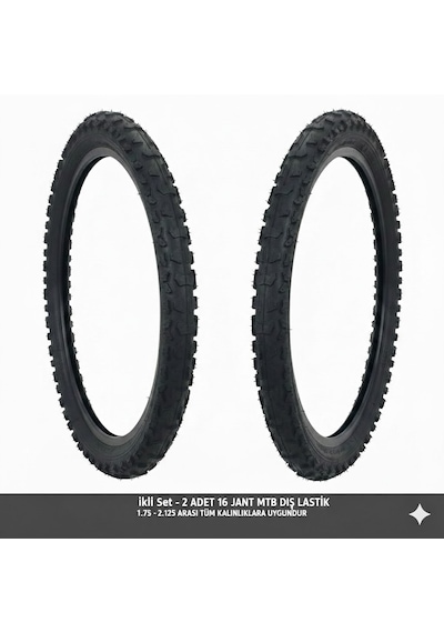 16 Jant Bisiklet Dış Lastik Takımı 2 Adet 16x1.75 1.95 2.125 Uyumlu Çocuk Bisikleti Mtb Lastiği