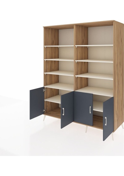 Kronos Gardrop 10 Raflı 4 Kapaklı 176x59x221 Çam-antrasit/aytaşı Antrasit/aytaşı Kronos Gardrop 10 Raflı 4 Kapaklı 176x59x221 Çam-antrasit/aytaşı Antrasit/aytaşı