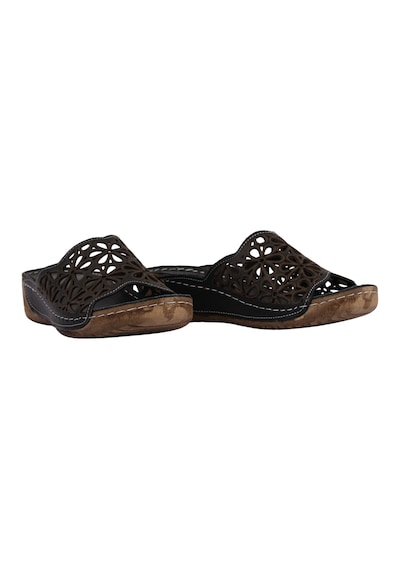Napa Shoes Lazer Kesim Hakiki Deri Delikli Ortopedik Rahat Taban Kadın Terlik Napa-226 Siyah Napa Shoes Lazer Kesim Hakiki Deri Delikli Ortopedik Rahat Taban Kadın Terlik Napa-226 Siyah