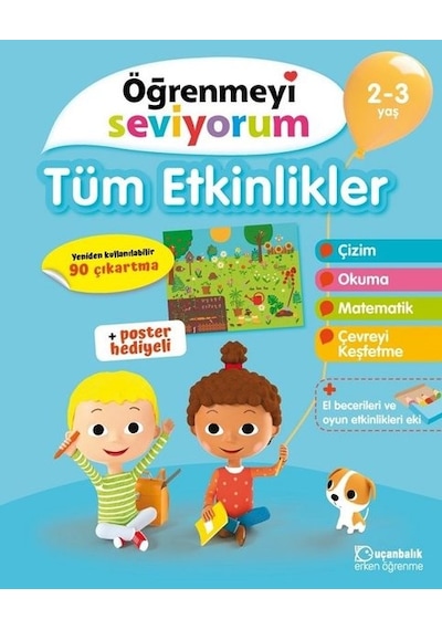 Öğrenmeyi Seviyorum-Tüm Etkinlikler 2-3 Yaş- Uçanbalık Yayıncılık