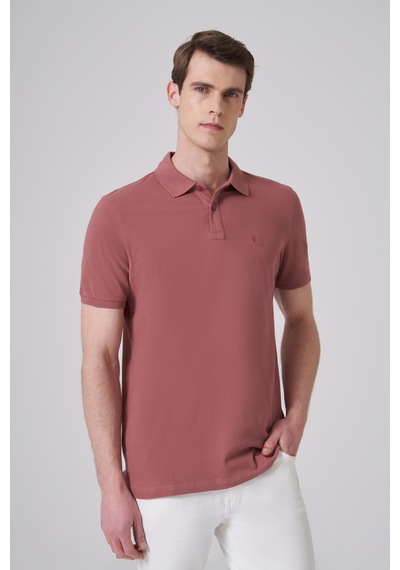 Morven Erkek Gül Basic Polo Yaka Dynamic Fit T-shirt 26yc018007154 Gül Gülkurusu