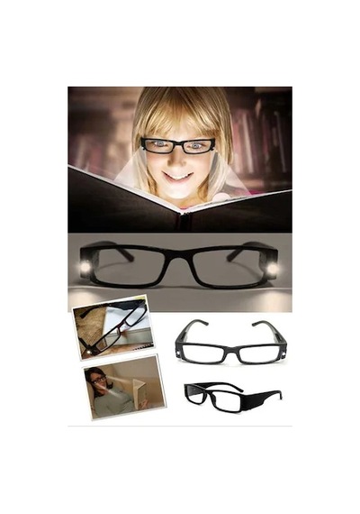 Led Işıklı Kitap Gözlüğü Siyah