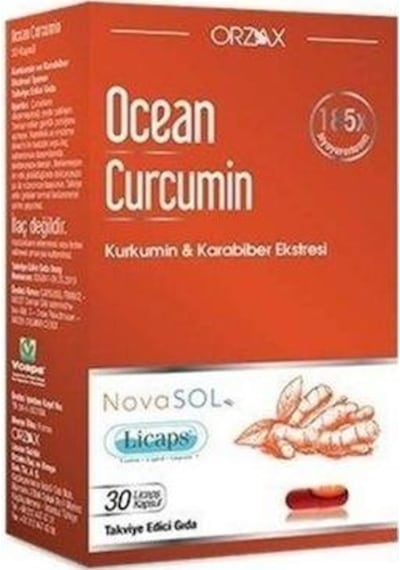 Ocean Curcumin Zerdeçal Karabiber Eki 30  Kapsül