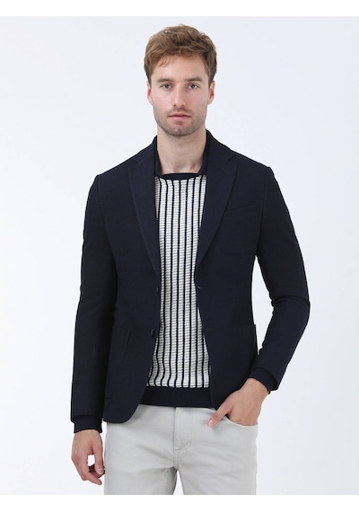 Kip Modern Fıt 6 Drop Lacivert Erkek Ceket Ck-2361 Lacivert