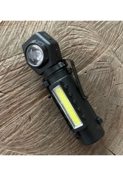 Dmr212 Mıknatıslı Şarjlı Kafa Lambası Kamp Feneri El Lambası El Feneri Usb Siyah