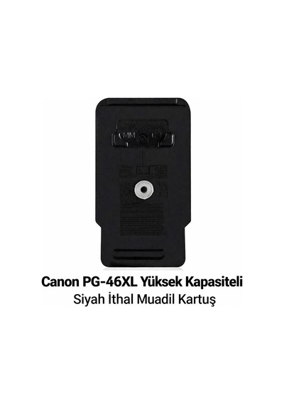 Canon Pixma E414 / Pg-46xl Siyah Yüksek Kapasite Tıpalı İthal Uyumlu Dolabilen Kartuş