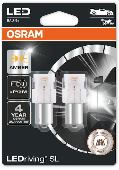 Osram Tek Duy Turuncu 93 Led Stop Ampulü Ledriving 2'li Paket