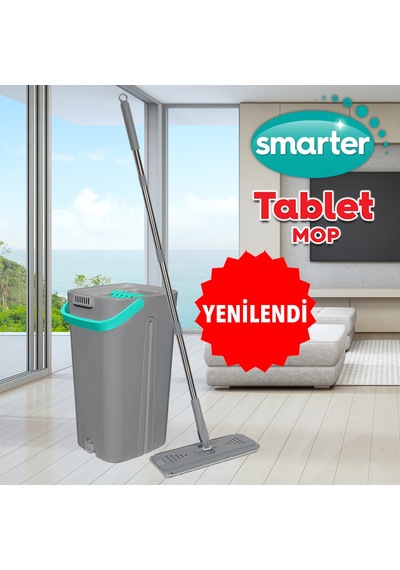 Smarter Gri Tablet Mop Temizlik Seti