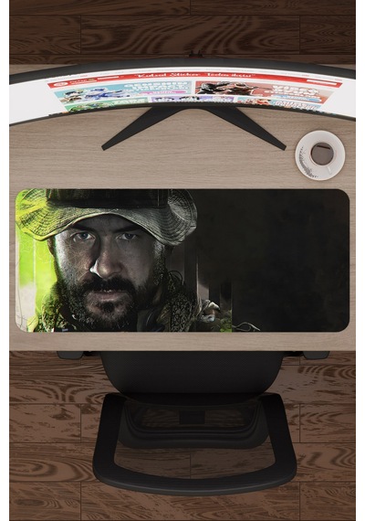 Call Of Duty Kaymaz Dikişli Kauçuk Oyuncu Mousepad V5 - 70x30 Xl Gaming Mouse Pad Fare Altlığı