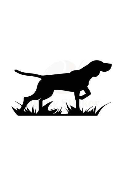 Av Köpeği Tasarım Oto Sticker 4x4 Siyah 20 10 Cm