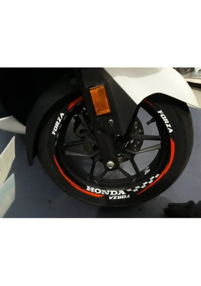 Yeni Özel Motosiklet Jant Şeridi Honda Forza Sağ-sol/ön-arka