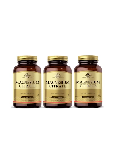 Solgar Magnesium Citrate 200 MG 60 Tablet 3'lü