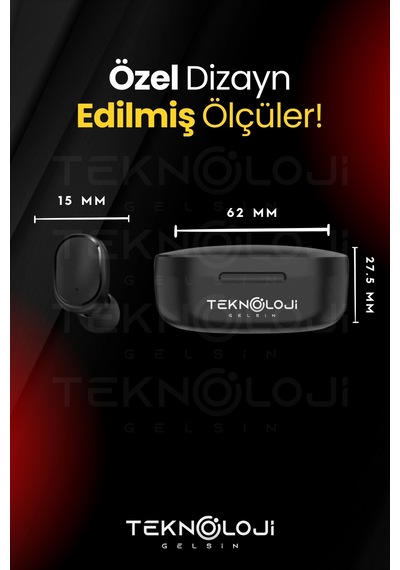 Teknoloji Gelsin TG-E6S Bluetooth 5.4 Kulak İçi Kulaklık