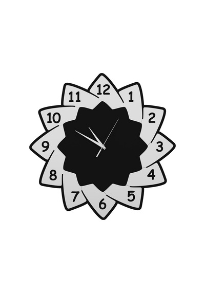 Prestige Duvar Saati Siyah Krom Siyah - Krom