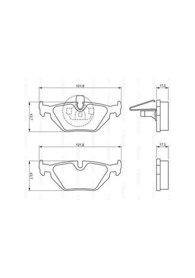 Bmw E46 Arka Fren Balatası M3/330 Dişi Modellere 1999-2005 Bosch
