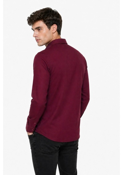 Rota Erkek Spor Silim Likralı Gömlek Bgl-st05413 Bordo