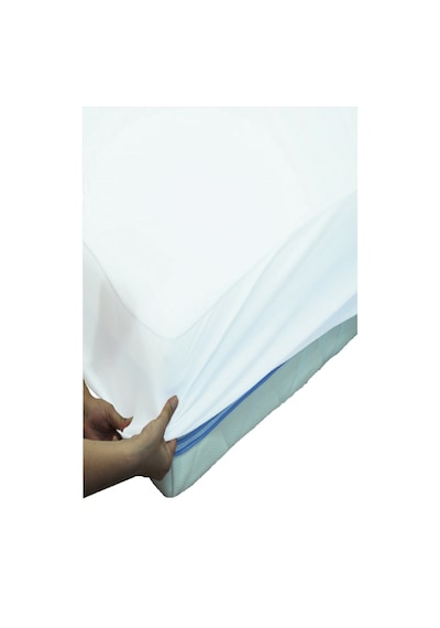 Divanev Fitted Alez 70x120+20 Cm Sıvı Geçirmez Bebe Micro Kumaş Yatak Koruyucu Beyaz