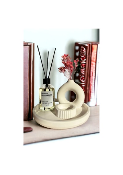 Minimal Halka 100 Ml Fresh Soft Oda Koku Ve Tealight Mumluk Seti