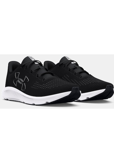 Under Armour Kadın Charged Pursuit 3 Big Logo Koşu Ayakkabısı 3026523-001 Siyah - Beyaz