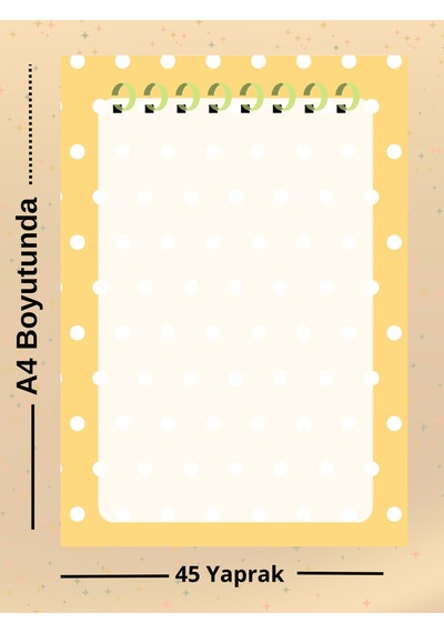 Günlük Planlayıcılı Not Defteri Seti A4-a5 Blokbot Notepad Okul Çok Renkli