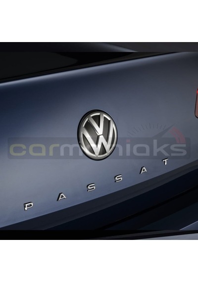 Passat Yeni Tip Bagaj Yazısı Amblem 3D Sticker Beyaz