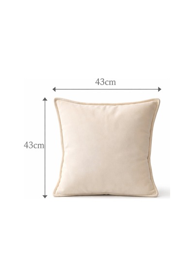 Dekoratif Kırlent Yastık, Modern Tasarım, Yumuşak Kumaş, Oturma Odası Koltuk Süs Yastığı Krem - 841126134 Krem