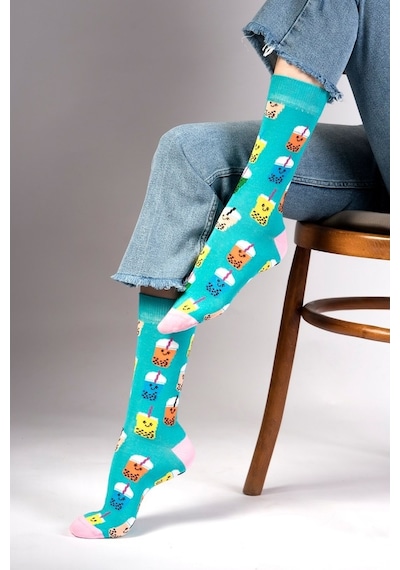 Ozzy Socks Drink Desenli Çorap Çok Renkli