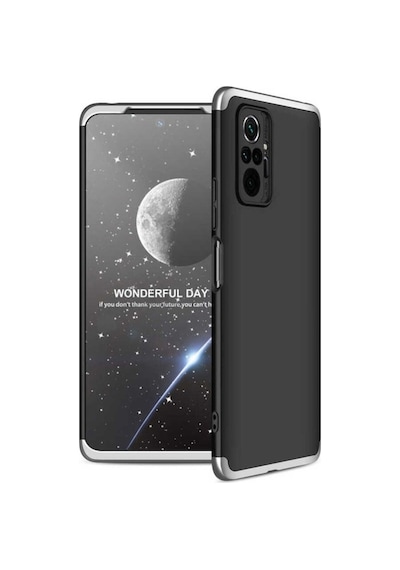 Xiaomi Redmi Note 10 Pro Kılıf Zore Ays Kapak Siyah-Gri
