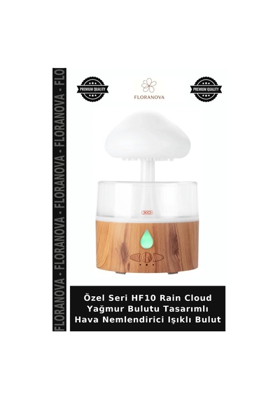 Özel Seri Hf10 Rain Cloud Yağmur Bulutu Tasarımlı Hava Nemlendirici Işıklı Bulut