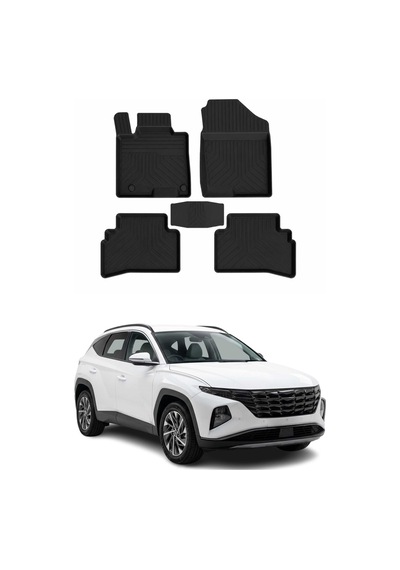 Hyundai Tucson 4 2021-2026 Uyumlu 4d Havuzlu Paspas Kauçuk Siyah 5 Parça