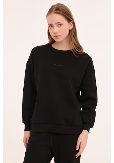 Lotto W-delfın C Neck Sweat 4pr Siyah Kadın Sweatshirt Siyah