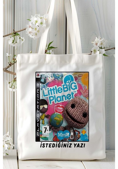 Art Hediye Little Big Planet Oyun Baskılı Omuz Çanta Kişiye Özel Model 1 Çok Renkli