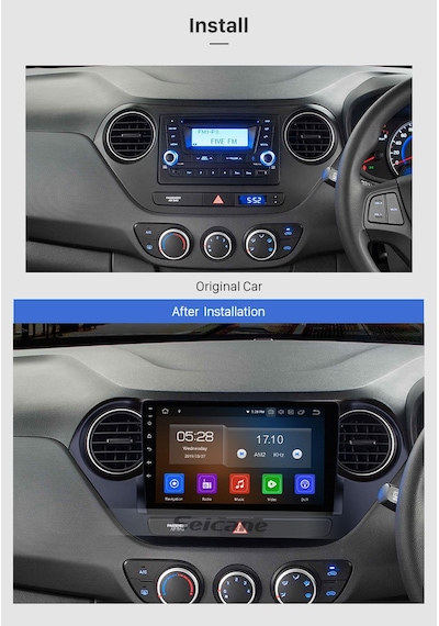Hyundaı İ10 2014-2017 Multimedya Navigasyon Usb Kamera Carplayer