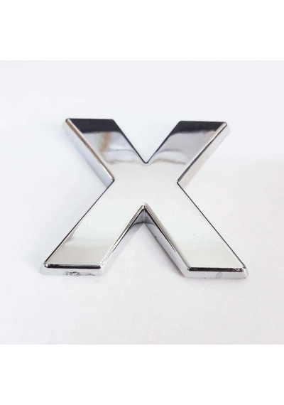 X Harfi Villa Tipi Krom Yapışkanlı 9 Cm Harf Hmngoxxtptprp