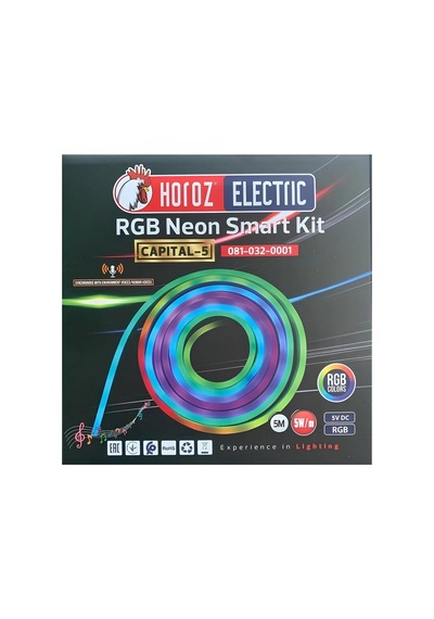 Horoz Capıtal-5 5m Rgb 220v/5v 5w 5mm Şerit Led Led Str Wtrprf 5v Dc