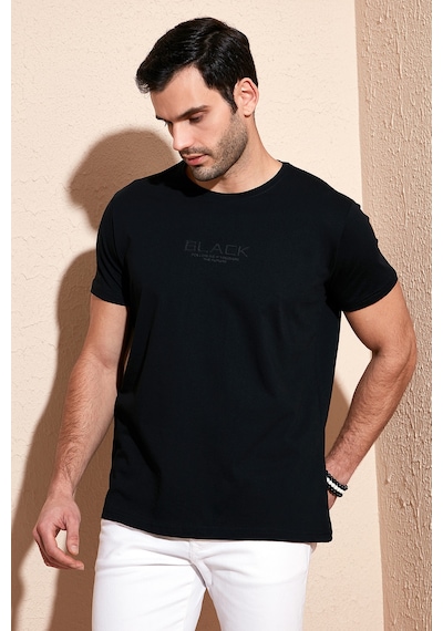 Buratti Pamuklu Slim Fit Bisiklet Yaka Erkek T Shirt 541Follow Siyah Buratti Pamuklu Slim Fit Bisiklet Yaka Erkek T Shirt 541Follow Siyah