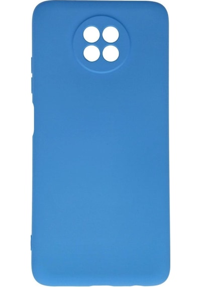 Xiaomi Redmi Note 9 5g Kılıf Nano İçi Kadife Silikon - Mavi Diğer