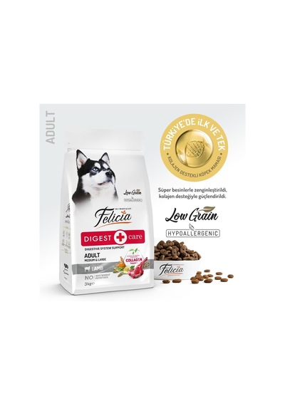 Az Tahıllı 3 Kg Yetişkin Kuzulu M/large Breed Hypoallergenic Köpek Maması