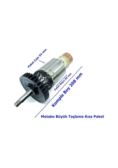 Metabo Tipi W 24-180 Endüvi Rotor Kollektör
