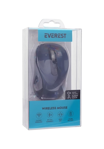 Everest Eternal Usb Siyah 2.4ghz Kablosuz Mouse 001