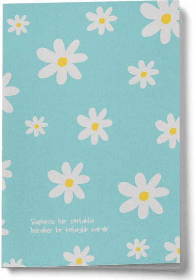 Şüphesiz Her Zorlukla Beraber Bir Kolaylık Vardır Mini Defter Çok Renkli