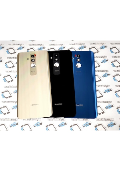 Tkgz - Mate 20 Lite Arka Pil Batarya Kapağı (Kamera Lensli Cam) (275883448) Altın