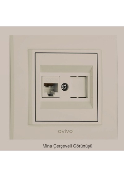 Ovivo Mina Krem Data Prizi Çerçeveli