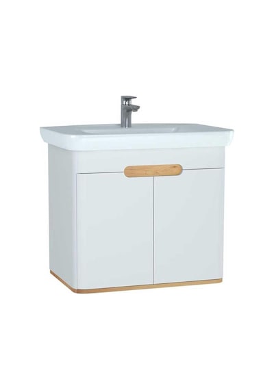 60785 VitrA Sento Kapaklı Lavabo Dolabı, Ayaksız, 80 Cm, Mat Beyaz Diğer 60785 VitrA Sento Kapaklı Lavabo Dolabı, Ayaksız, 80 Cm, Mat Beyaz Diğer