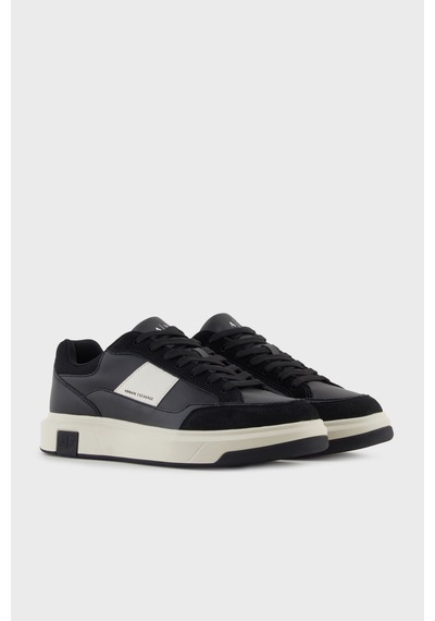Armani Exchange Erkek Ayakkabı Xm001720 Af17529 Mc024 Siyah-beyaz Siyah-beyaz