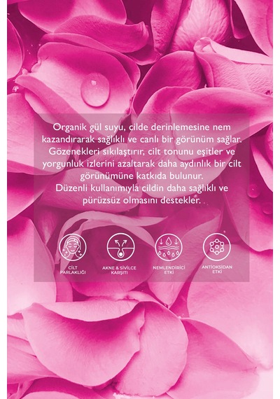Organik Gül Suyu - 100 Ml