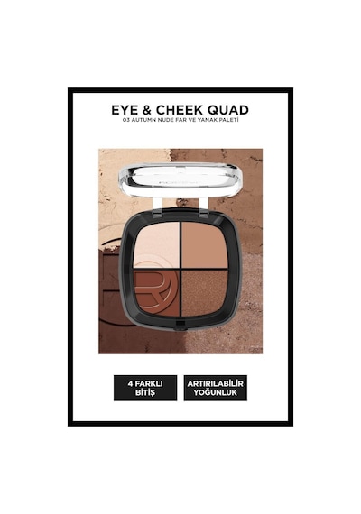 Eye & Cheek Quad - 03 Autumn Nude Dörtlü Far Ve Yanak Paleti 3600524253332-11245