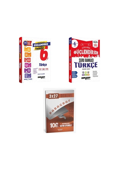 2027 Ankara 6. Sınıf Güçlendiren Türkçe Seti Konu + Soru + Anla Kazan Paragraf Deneme Set