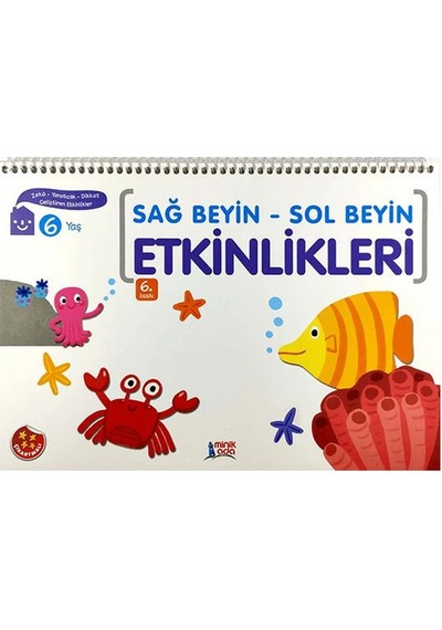 6 Yaş Sağ Beyin - Sol Beyin Etkinlikleri Minik Ada